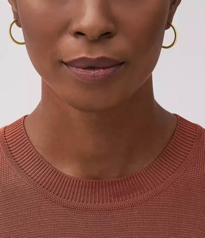 Ellis Essentials Gold-Tone Stainless Steel Hoop Earrings