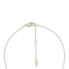 Ellis Glitz Disc Gold-Tone Stainless Steel Chain Necklace