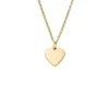 Ellis Heart Gold-Tone Stainless Steel Necklace