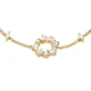 Ellis Mixed Shapes Gold-Tone Brass Station Bracelet