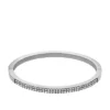 Ellis Pavé Glitz Stainless Steel Bangle Bracelet