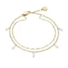 Ellis Shaky Glitz Gold-Tone Stainless Steel Multi-Strand Bracelet