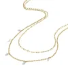 Ellis Shaky Glitz Gold-Tone Stainless Steel Multi-Strand Necklace
