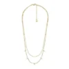 Ellis Shaky Glitz Gold-Tone Stainless Steel Multi-Strand Necklace