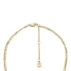 Ellis Shaky Glitz Gold-Tone Stainless Steel Multi-Strand Necklace
