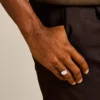 Ellis Stainless Steel Signet Ring