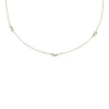 Ellis Toi Et Moi Gold-Tone Brass Station Necklace