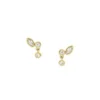 Ellis Toi Et Moi Gold-Tone Brass Stud Earrings