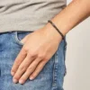 Everett Black Semi-Precious Bracelet