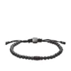 Everett Hematite and Black Lava Stone Bracelet