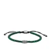 Everett Reconstituted Malachite Beaded Bracelet