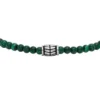Everett Reconstituted Malachite Beaded Bracelet
