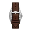 Everett Three-Hand Date Brown Leather Watch