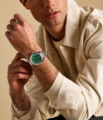 Everett Three-Hand Date Stainless Steel Watch