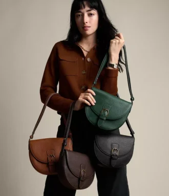 Everleigh Leather Large Flap Crossbody Bag