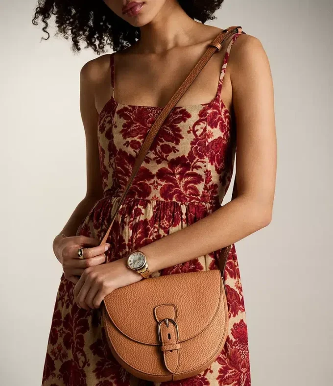 Everleigh Leather Large Flap Crossbody Bag
