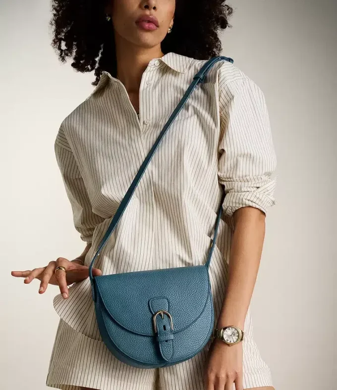 Everleigh Leather Large Flap Crossbody Bag