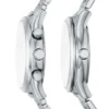 Fenmore Multifunction Silver-Tone Bracelet Watch Set