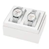 Fenmore Multifunction Silver-Tone Bracelet Watch Set