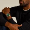 Fossil Blue Dive Three-Hand Date Tan LiteHide™ Leather Watch