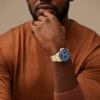 Fossil Blue Dive Three-Hand Date Two-Tone Stainless Steel Watch
