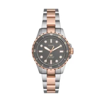 Fossil Blue Dive Three-Hand Two-Tone Stainless Steel Watch