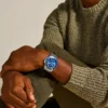 Fossil Blue GMT Stainless Steel Watch