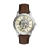 Fossil Heritage Automatic Brown Leather Watch