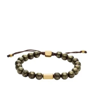 Galaxy Beads Gray Pyrite Beaded Bracelet