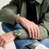 Garrett Multifunction Brown Leather Watch