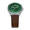 Garrett Multifunction Brown Leather Watch