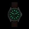 Garrett Multifunction Brown Leather Watch