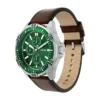 Garrett Multifunction Brown Leather Watch