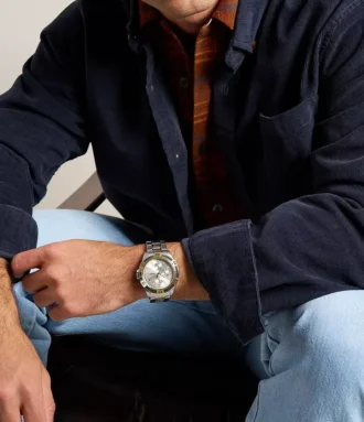 Garrett Multifunction Two-Tone Stainless Steel Watch