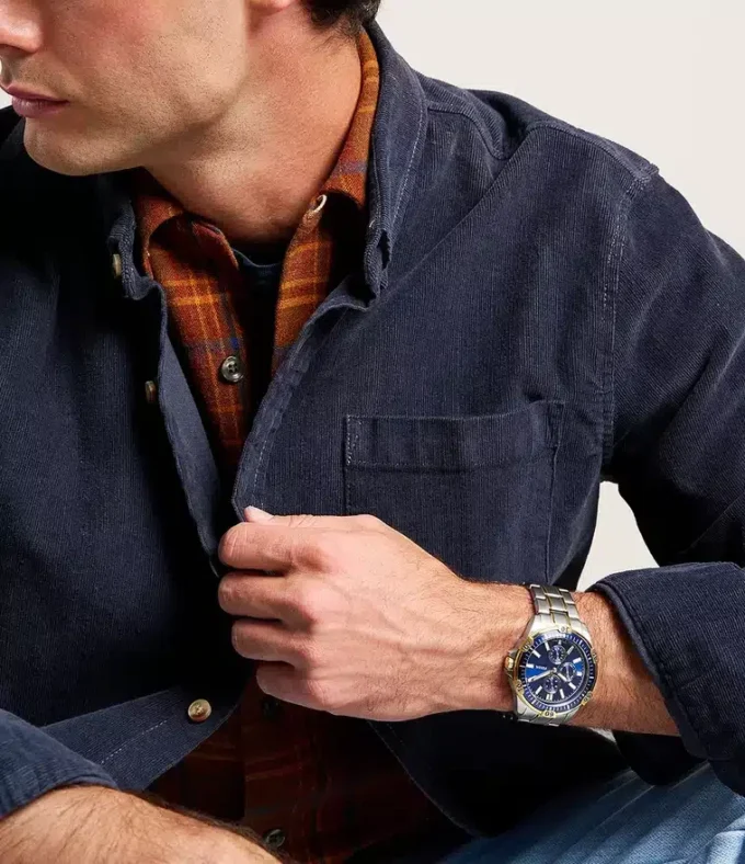 Garrett Multifunction Two-Tone Stainless Steel Watch