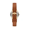 Gilmore Three-Hand Brown Leather Watch