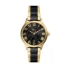 Gilmore Three-Hand Date Gold-Tone and Black Ceramic Watch
