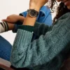 Gilmore Three-Hand Date Gold-Tone and Black Ceramic Watch