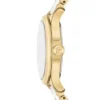 Gilmore Three-Hand Date Gold-Tone and White Ceramic Watch