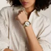 Gilmore Three-Hand Date Gold-Tone Stainless Steel Watch