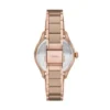 Gilmore Three-Hand Date Rose Gold-Tone and Brown Ceramic Watch