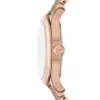 Gilmore Three-Hand Date Rose Gold-Tone and Brown Ceramic Watch