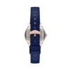 Gilmore Three-Hand Navy Leather Watch