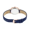 Gilmore Three-Hand Navy Leather Watch