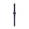 Gilmore Three-Hand Navy Leather Watch