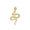 Gold-Tone Stainless Steel Snake Pin Brooch
