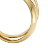 Harlow Interlocking Links Gold-Tone Stainless Steel Band Ring