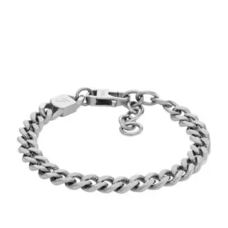Harlow Linear Texture Chain Stainless Steel Bracelet