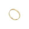 Harlow Linear Texture Gold-Tone Stainless Steel Band Ring