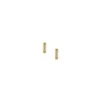 Harlow Linear Texture Gold-Tone Stainless Steel Hoop Earrings